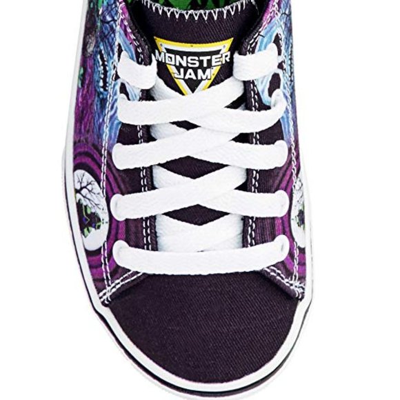 Monster Jam Little Boys Lace-up Canvas Sneaker - Picture 3 of 5